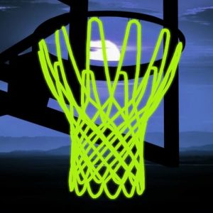 Nightlight Portable Glow Basketball Net for Outdoor Sports Enthusiasts | Sun-Powered Luminous Glow Basketball Net fo