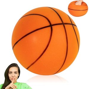 Noiseless Indoor Basketball - Size 7, Soft Grip, Perfect for Silent Drills