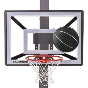 Silverback Junior Basketball Hoop for Youth, 33" Diameter, Black (B8410W) with Lock 'n Rock Mounting Technology