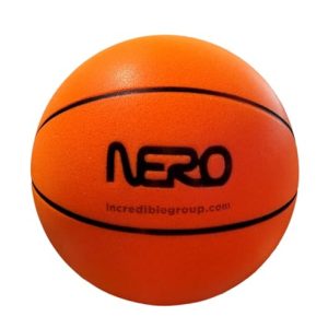 Silent B-Ball for Indoor Basketball Play, 7" Foam Noiseless Dribbling, Orange