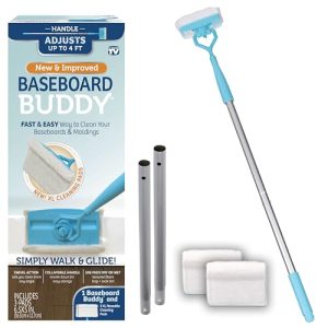 Baseboard Buddy Baseboard & Molding Cleaning Tool - Easy Removal, TV Advertised,Ideal for Homeowners, Perfect for Quick