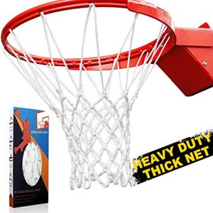 Premium Quality Professional Heavy Duty Basketball Net Replacement for All Weather Anti Whip, Fits Standard Indoor or Ou
