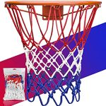 Heavy Duty Basketball Net Replacement for 2023 Professional On-Court Performance | All Weather Anti-Whip Basketball
