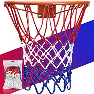 Heavy Duty Basketball Net Replacement for 2023 Professional On-Court Performance | All Weather Anti-Whip Basketball