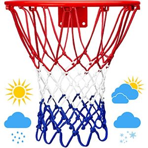 2025 Upgraded Basketball Net, Heavy Duty & Rainproof for All-Weather Play | Thickening Basketball Net, Sunscreen and