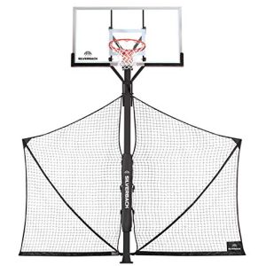 Basketball Yard Guard Defensive Net System White/Black Large | Foldable Basketball Rebounder White/Black Large |
