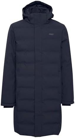 NBMarko Herren Steppmantel Wassersauber und Windfest für.Active Lifestyle | NBMarko Winddichte Herrenjacke atmet Frei m