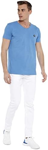 Cipo & Baxx Herren Jeans - Straight Fit mit modischen Waschungen, Nähten & Used-Look Details - Regular Denim - Trendige