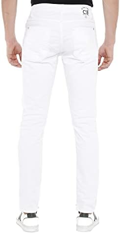 Cipo & Baxx Herren Jeans - Straight Fit mit modischen Waschungen, Nähten & Used-Look Details - Regular Denim - Trendige