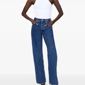 Cipo & Baxx Damen-Skinny-Jeans – Dunkelblau, schlichter Look mit Glitzernähten, schmale Passform und flexibler Stretch