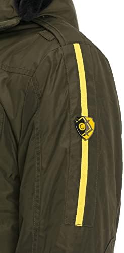 Stylische Winterjacke Herren Cipo & Baxx Series | Warme Winterjacke Herren Cipo & Baxx Series abnehmbarer Kapuze | Func