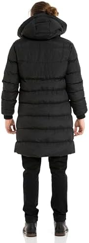 Cipo & Baxx Herren Mantel – Stylische Winterjacke mit warmem Innenfutter und abnehmbarer Kapuze für kalte Tage