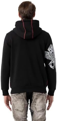 Cipo & Baxx Herren Sweatjacke Hoodie – Stylischer Pullover für Streetwear-Begeisterte mit Reißverschluss & Kapuze für Fr