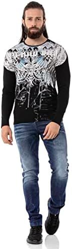 Cipo & Baxx Herren Sweatshirt Series – Stylischer Pullover im Modernen Streetwear Look – Bequemer Sweater für Alltag & F