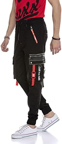 Cipo & Baxx Herren Jogginghose Series - Bequeme Freizeithose mit sportlichem Schnitt und modischem Design für Alltagsgeb
