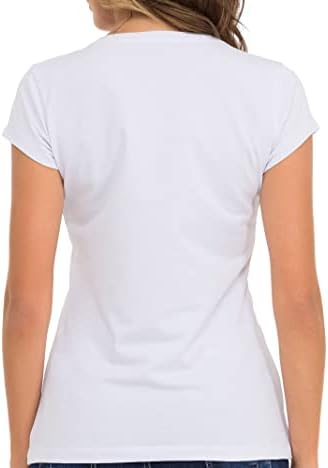 Cipo & Baxx Damen T-Shirt Print Strasssteine Baumwolle Rundhals