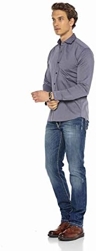 Cipo & Baxx Herren Jeans Hose Look Röhrenjeans Straight Fit Kontrastnähte Trendyhose | Cipo & Baxx Herren Jeans Hose Us