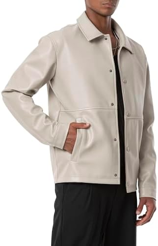 Redbridge Herren Kunst-Lederjacke für den Übergangssaison | Redbridge Männer Jacke Kunst-Lederqualität optimaler Wärmei