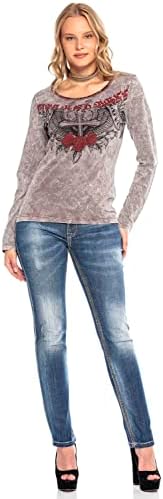 Cipo & Baxx Damen Jeans Hose Pants WD433Dicke Nähte Regular Fit Design Straight Fit