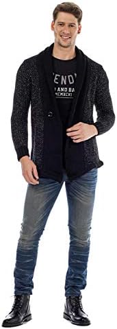 Cipo & Baxx Herren Jeans - Straight Fit mit modischen Waschungen, Nähten & Used-Look Details - Regular Denim