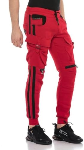 Cipo & Baxx Herren Jogginghose Series - Bequeme Freizeithose mit sportlichem Schnitt und modischem Design für Alltagsgeb