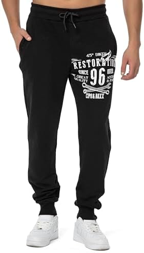 Cipo & Baxx Herren Jogginghose Series - Bequeme Freizeithose mit sportlichem Schnitt und modischem Design für Alltagsgeb