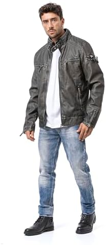 Cipo & Baxx Herren Mantel – Stylische Winterjacke mit warmem Innenfutter und abnehmbarer Kapuze für kalte Tage