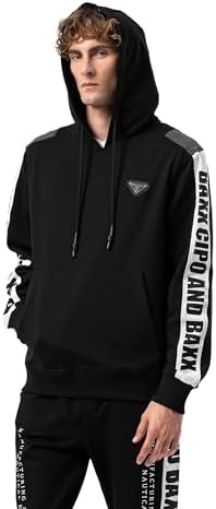 Cipo & Baxx Herren Jogginganzug Series – Zweiteiliges Set aus Kapuzenjacke und Jogginghose für Sport- und Casual-User im