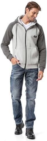 Cipo & Baxx Herren Sweatjacke Hoodie Serie - Stylischer Pullover im Modernen Casual Streetwear Stil für den Alltag, Frei