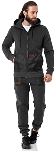Cipo & Baxx Herren Jogginganzug Series – Zweiteiliges Set aus Kapuzenjacke und Jogginghose für Sport- und Casual-User im