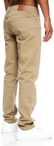 JEEL Herren-Jeans - Regular-Fit Straight-Cut - Stretch - Basic Washed - OEKO-TEX Standard 100