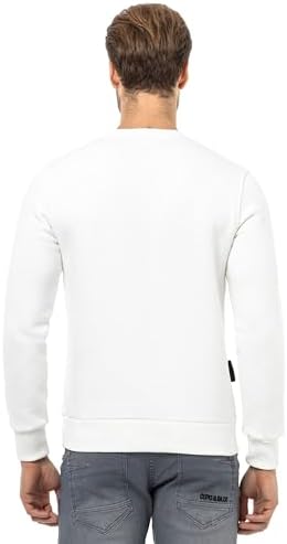 Cipo & Baxx Herren Sweatshirt Series – Stylischer Pullover im Modernen Streetwear Look – Bequemer Sweater für Alltag & F