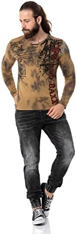 Cipo & Baxx Herren Sweatshirt Series – Stylischer Pullover im Modernen Streetwear Look – Bequemer Sweater für Alltag & F