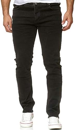 Reslad Jeans-Herren Slim Fit Basic Style Stretch-Denim Jeggings RS-2063