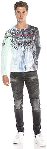 Cipo & Baxx Herren Sweatshirt Stylischer Pullover für moderne Streetwear Look – Bequemer Sweater für Alltag, Freizeit &