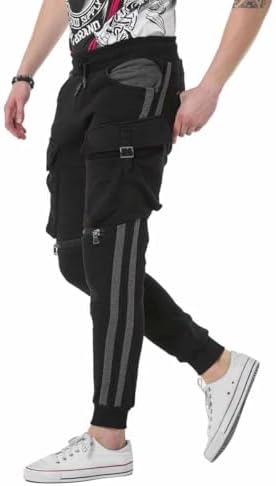 Cipo & Baxx Herren Jogginghose Series - Bequeme Freizeithose mit sportlichem Schnitt und modischem Design für Alltagsgeb