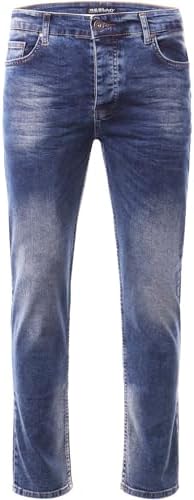Reslad Jeans-Herren Slim Fit Basic Style Stretch-Denim Jeggings RS-2063
