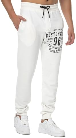 Cipo & Baxx Herren Jogginghose Series - Bequeme Freizeithose mit sportlichem Schnitt und modischem Design für Alltagsgeb