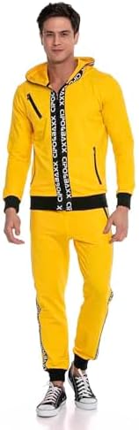 Cipo & Baxx Herren Jogginganzug Series – Zweiteiliges Set aus Kapuzenjacke und Jogginghose für Sport- und Casual-User im