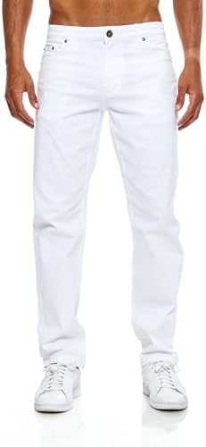 JEEL Herren-Jeans - Regular-Fit Straight-Cut - Stretch - Basic Washed - OEKO-TEX Standard 100