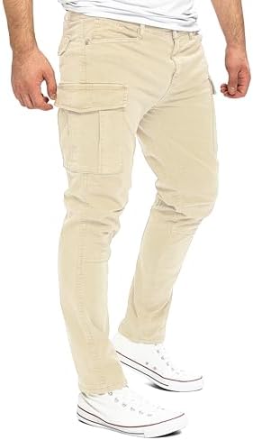 Yazubi Jayden Herren Cargo Hose BaumwollCargoJeans SommerComfortStretchSicherheitSGPS1012