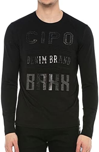 Cipo & Baxx Herren Sweatshirt Series – Stylischer Pullover im Modernen Streetwear Look mit Rundhals & Print – Comfortabl