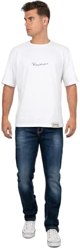 Cipo & Baxx Herren Jeans - Stilvolle Männer Jeans mit 5-Pocket-Design und Kontrastnähten | Bequemer Baumwoll-Elasthan-Mi