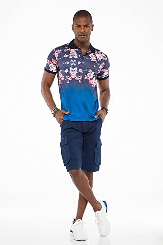 Cipo & Baxx Herren Jeans - Straight Fit mit modischen Waschungen, Nähten & Used-Look Details - Regular Denim