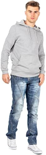 Cipo & Baxx Herren Jeans Hose Look Röhrenjeans Straight Fit Kontrastnähte Trendyhose | Cipo & Baxx Herren Jeans Hose Us