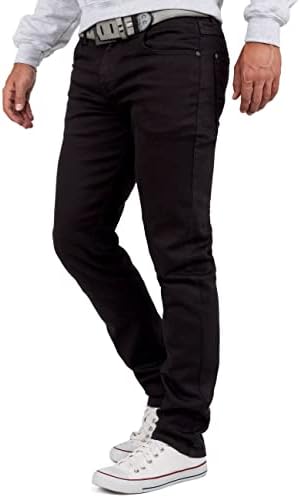 Cipo & Baxx Herren Jeans - Stilvolle Männer Jeans mit 5-Pocket-Design und Kontrastnähten | Bequemer Baumwoll-Elasthan-Mi