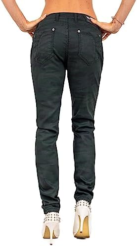 Cipo & Baxx Damen Jeans – Stylische Slim & Regular Fit Hosen mit Stretch & Used-Look | Bequeme Passform, modisches Desig