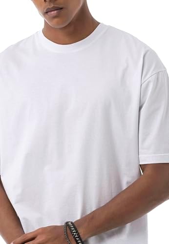 3er Pack Oversized T-Shirts – Classisches Baumwoll-Basic-Shirt – Kurzarm, Rundhals – Ideal für Den-tags, Freizeit & Stre