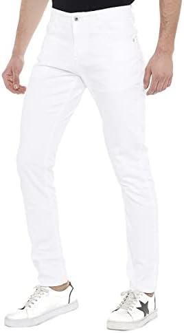 Cipo & Baxx Herren Jeans - Straight Fit mit modischen Waschungen, Nähten & Used-Look Details - Regular Denim
