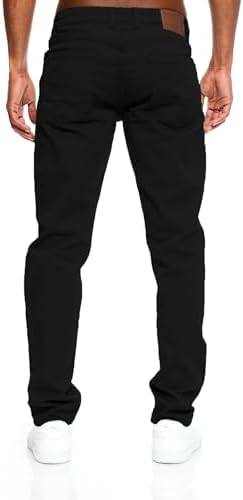 JEEL Herren-Jeans - Regular-Fit Straight-Cut - Stretch - Basic Washed - OEKO-TEX Standard 100